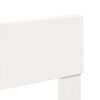 vidaXL Sängram utan madrass vit 75x190 cm massiv furu
