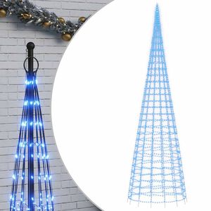 vidaXL LED julgran 3000 LEDs bl&aring; 800 cm