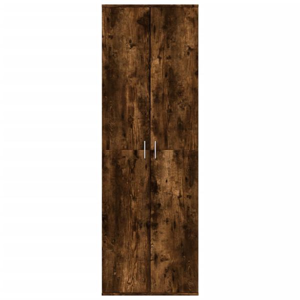 vidaXL H&ouml;gsk&aring;p r&ouml;kf&auml;rgad ek 60x35x180 cm konstruerat tr&auml;