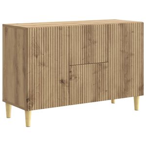 vidaXL Sideboard med l&aring;da Artisan-ek 89 x 34,5 x 60 cm Konstruerat tr&auml;