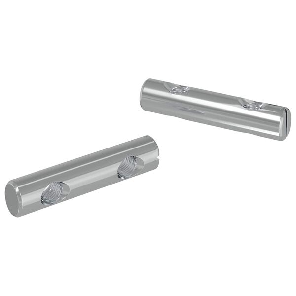 vidaXL Muttern 2 pcs Zinkbelagd 60 x 12 mm J&auml;rn