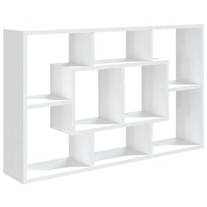 vidaXL V&auml;gghylla vit 85x16x52,5 cm konstruerat tr&auml;