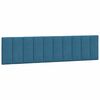 vidaXL Bed Frame without Mattress "Hanko" Blue 200x200 cm Velvet