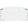 vidaXL TV-bord klarglas 80x30x13 cm