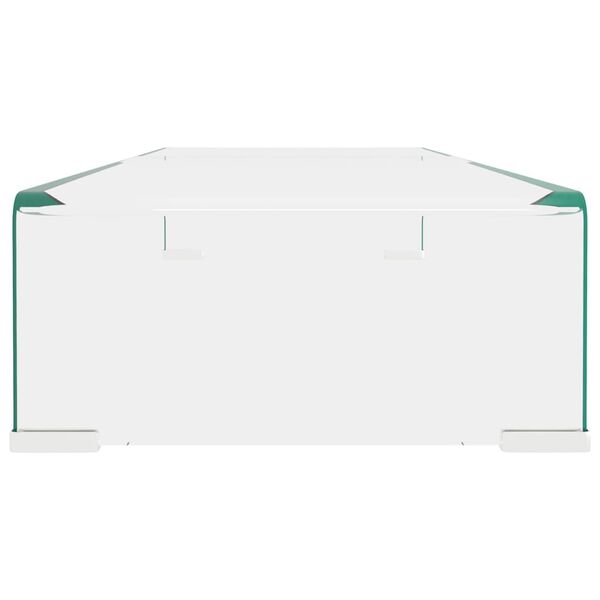 vidaXL TV-bord klarglas 80x30x13 cm