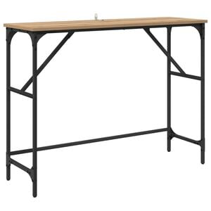vidaXL Konsolbord Artisan Ek 100 x 32 x 75 cm Konstruerat tr&auml;