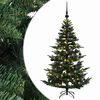 vidaXL Konstgjord julgran med julkulor 120 cm 150 LED-lampor Varmvit