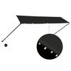 vidaXL Markis med LED 350x150 cm antracit
