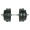 vidaXL Hantelset 9 delar 15 kg