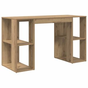 vidaXL Skrivbord Artisan Ek Konstruerat tr&auml; 130 x 50,5 x 75 cm