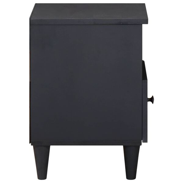 vidaXL S&auml;ngbord med l&aring;da Brun 40 x 33 x 46 cm Massivt mangotr&auml;