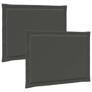 vidaXL Sittkuddar 2 pcs Antracit 47 x 36 x 2 cm Polyester