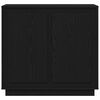 vidaXL Sideboard Svart Ek 80 x 40 x 75 cm Konstruerat trä