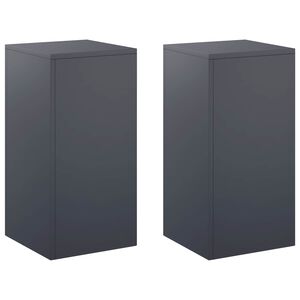 vidaXL V&auml;xtst&auml;ll 2 pcs Antracit 30 x 30 x 60 cm Galvaniserat st&aring;l