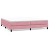 vidaXL Res&aring;rs&auml;ng utan madrass rosa 200x210 cm sammet