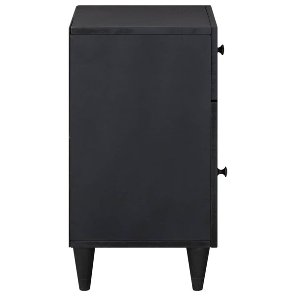 vidaXL Sängbord Flerfärgsdesign 50 x 33 x 60 cm Massivt mangoträ