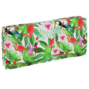 vidaXL Kudde Blommor Flerf&auml;rgsdesign 120 x 50 x 12 cm Oxford Tyg