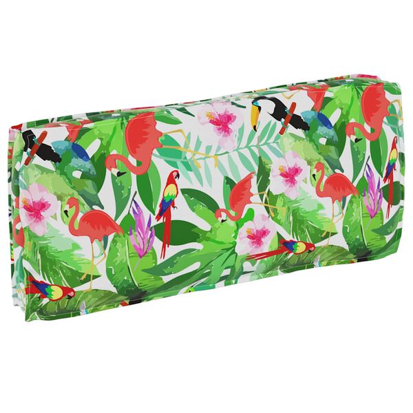 vidaXL Kudde Blommor Flerf&auml;rgsdesign 120 x 50 x 12 cm Oxford Tyg