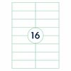 rillprint Sj&auml;lvh&auml;ftande etiketter 105x37 mm 1000 ark vit