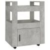 vidaXL Köksvagn betonggrå 60x45x80 cm konstruerat trä