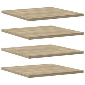 vidaXL Hyllplan 4 st sonoma-ek 40x40x1,5 cm konstruerat tr&auml;