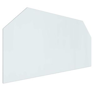 vidaXL Glas eldstad platta Transparent 120 x 60 cm Glas