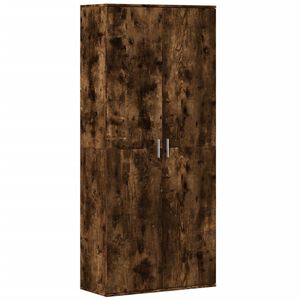 vidaXL H&ouml;gsk&aring;p r&ouml;kf&auml;rgad ek 80x35x180 cm konstruerat tr&auml;