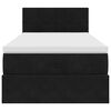 vidaXL Ottoman s&auml;ngram med madrass svart 80x200 cm sammet