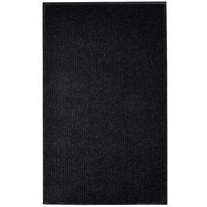 vidaXL D&ouml;rrmatta svart 117x220 cm PVC