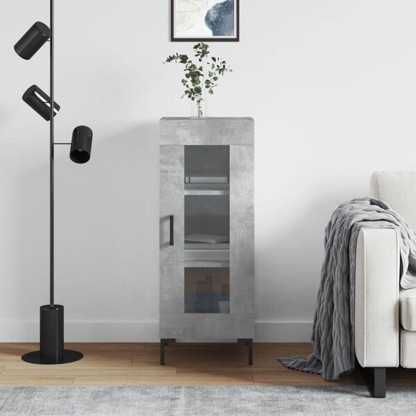 vidaXL Sk&aring;p betonggr&aring; 34,5x34x90 cm konstruerat tr&auml;