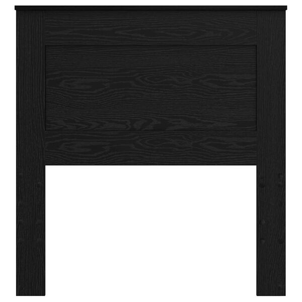 vidaXL Huvudgavel med huvudgavel Svart Ek 75 cm Konstruerat tr&auml;