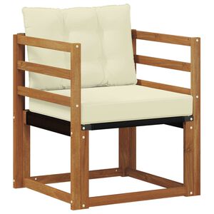 vidaXL Utomhussoffset Massivt Akaciatr&auml; och Textilene