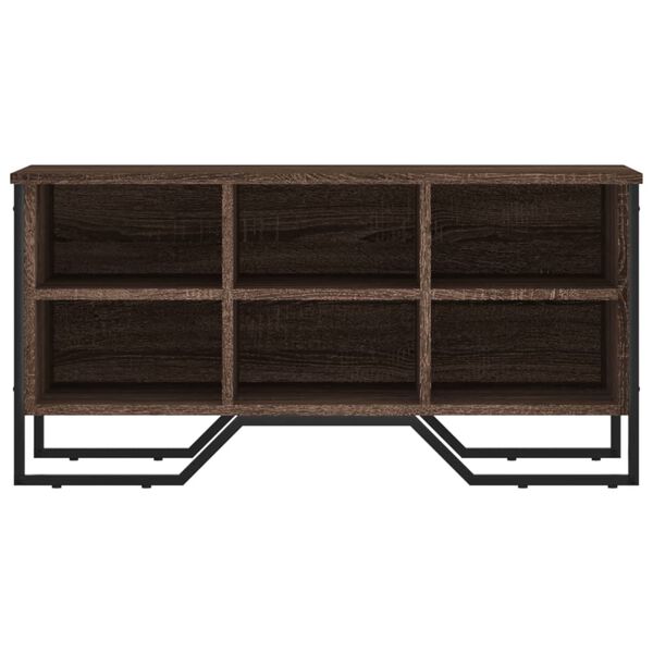 vidaXL Skoskåp brun ek 90x38x45,5 cm konstruerat trä