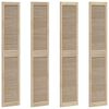 vidaXL Sk&aring;pd&ouml;rr 4 pcs Naturf&auml;rg 201 x 2,1 x 39,5 cm Massiv furu