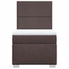 vidaXL Rams&auml;ng med madrass m&ouml;rkbrun 80x200 cm tyg