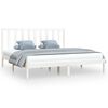 vidaXL S&auml;ngram vit massiv furu 180x200 cm