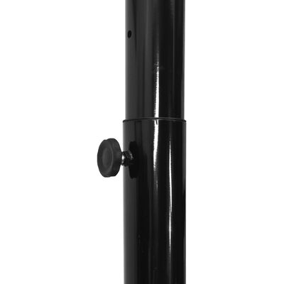 vidaXL Basketkorg med stativ svart 258-363 cm polyeten