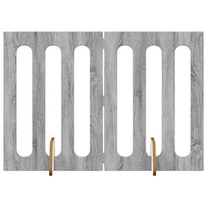 vidaXL F&auml;llbar husdjursgrind 2 pcs Gr&aring; Sonoma 100,5 x 38 x 70 cm