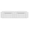 vidaXL Headboard Cushion "Viana" White 200 cm Faux Leather
