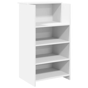 vidaXL Receptionsdisk vit 55x50x103,5 cm konstruerat tr&auml;