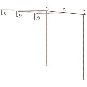 vidaXL Pergola antikbrun 3x3x2,5 m j&auml;rn