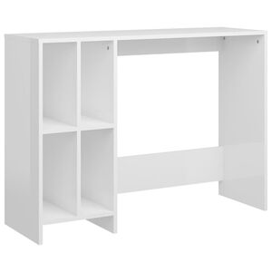 vidaXL Datorbord vit h&ouml;gglans 102,5x35x75 cm konstruerat tr&auml;