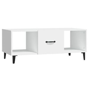 vidaXL Soffbord vit 102x50x40 cm konstruerat tr&auml;