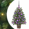 vidaXL Konstgjord julgran med 150 LED-lampor Gr&ouml;n 75 cm PE och PVC