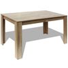 vidaXL Matbord 140x80x75 cm ek
