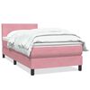vidaXL Rams&auml;ng med madrass rosa 80x210 cm sammet