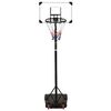 vidaXL Basketkorg transparent 216-250 cm polykarbonat