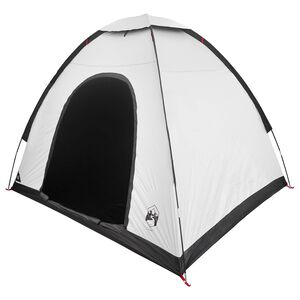 vidaXL Campingt&auml;lt 2-personers Vit Blackout Acier P/Taffeta