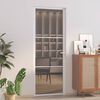 vidaXL Innerd&ouml;rr 76x201,5 cm vit ESG-glas och aluminium