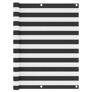 vidaXL Balkongsk&auml;rm antracit och vit 120x400 cm oxfordtyg